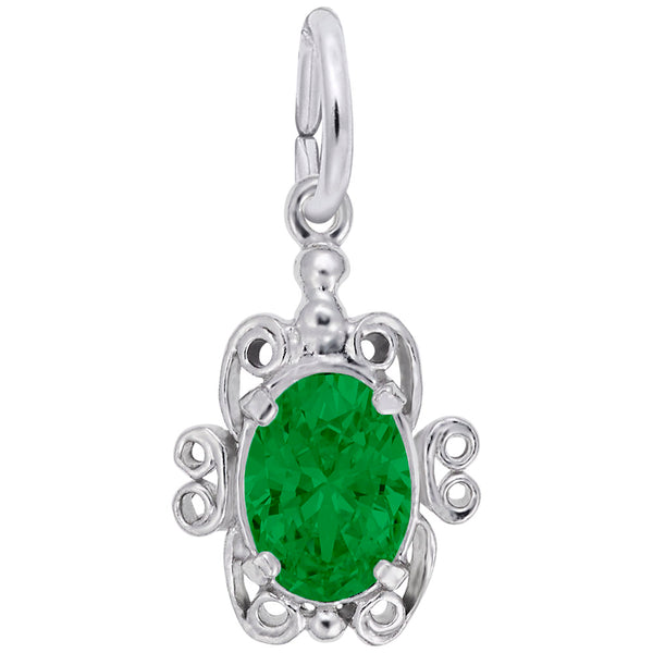 graziella Rembrandt Sterling May Synthetic Stone Charm