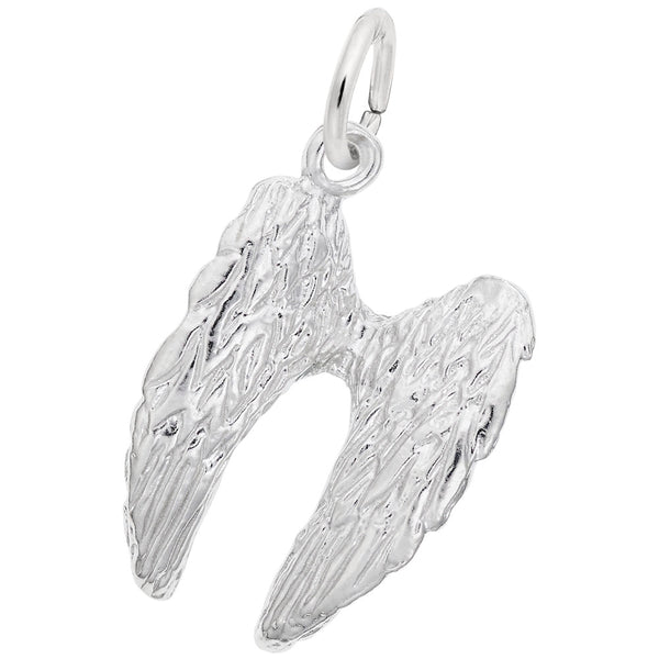 graziella Rembrandt Sterling Silver 3D Angel's Wings Charm