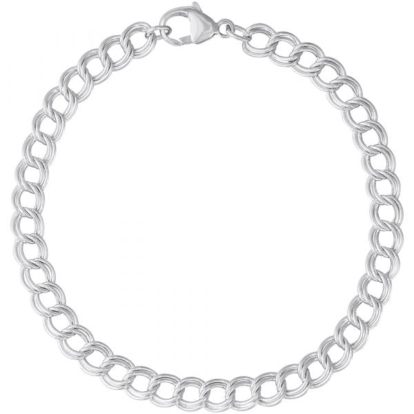 graziella Rembrandt Sterling Silver 7.5" Link Bracelet