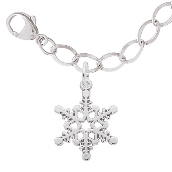 graziella Rembrandt Sterling Silver 75" Snowflake Bracelet Gift Set