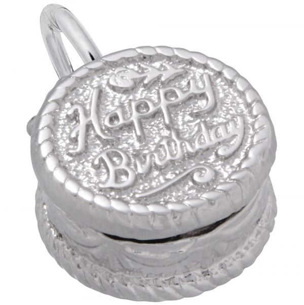 graziella Rembrandt Sterling Silver Birthday Cake Charm