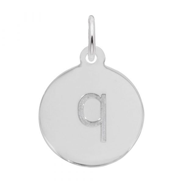 graziella Rembrandt Sterling Silver Block Letter "q" Charm