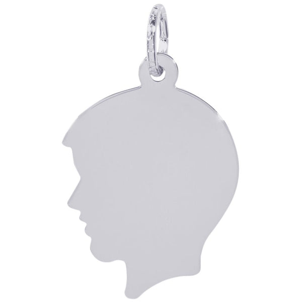graziella Rembrandt Sterling Silver Boys Head Charm