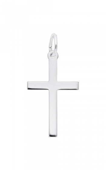 graziella Rembrandt Sterling Silver Cross Plain Medium Charm