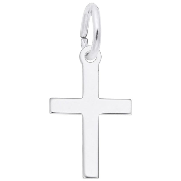 graziella Rembrandt Sterling Silver Cross Plain Small Charm