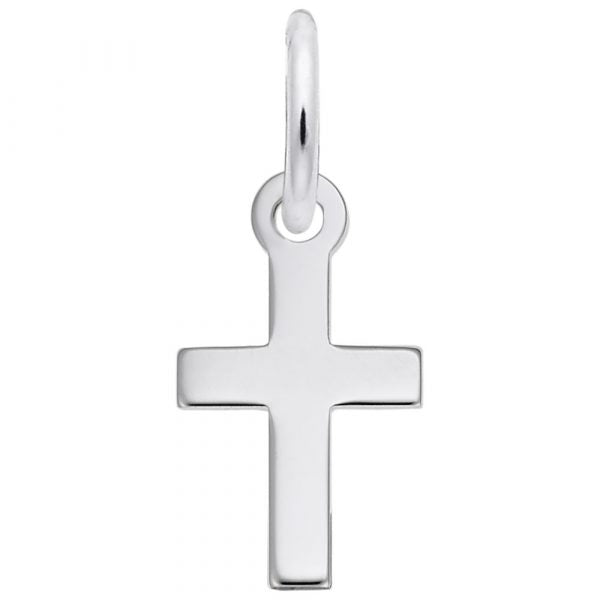 graziella Rembrandt Sterling Silver Cross Small Plain Charm