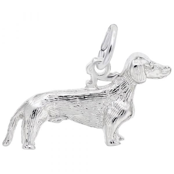 graziella Rembrandt Sterling Silver Dachshund Dog Charm