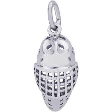 graziella Rembrandt Sterling Silver Goalie Mask Charm