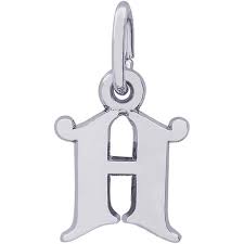 Graziella Rembrandt Sterling Silver Initial H Charm