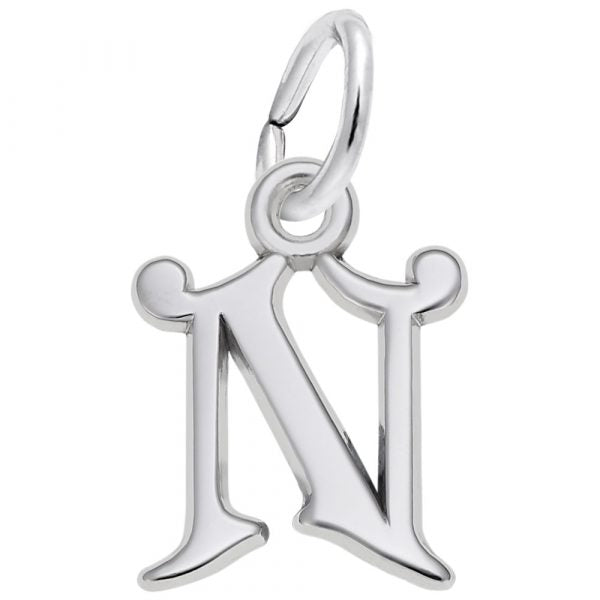 graziella Rembrandt Sterling Silver Initial 'N' Charm