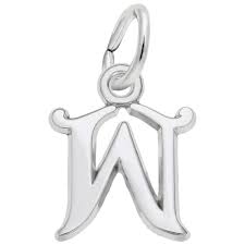 graziella Rembrandt Sterling Silver Initial 'W' Charm