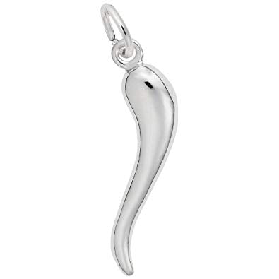 graziella Rembrandt Sterling Silver Italian Horn Large Charm
