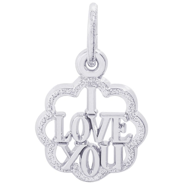 graziella Rembrandt Sterling Silver Love You Circle Charm