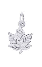 graziella Rembrandt Sterling Silver Maple Leaf Charm