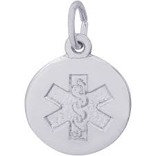graziella Rembrandt Sterling Silver Medical Symbol Charm