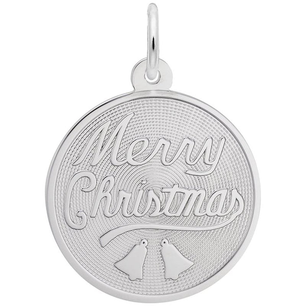 graziella Rembrandt Sterling Silver Merry Christmas Charm