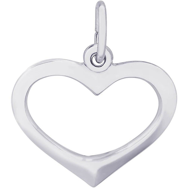 graziella Rembrandt Sterling Silver Open Heart Charm