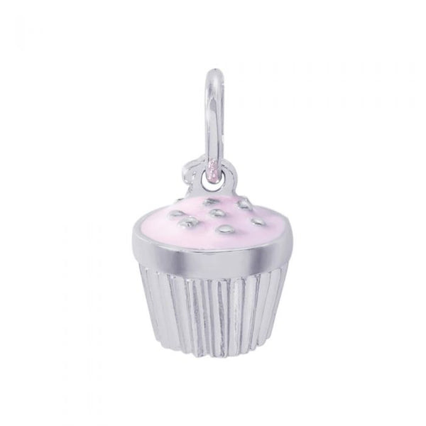 graziella Rembrandt Sterling Silver Pink Cupcake Charm