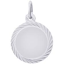 graziella Rembrandt Sterling Silver Round Disc 14.5MM Charm