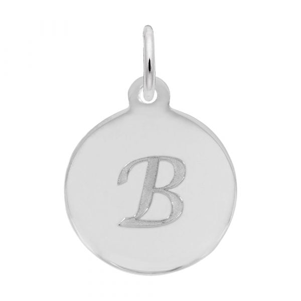 graziella Rembrandt Sterling Silver Script Letter "B" Initial