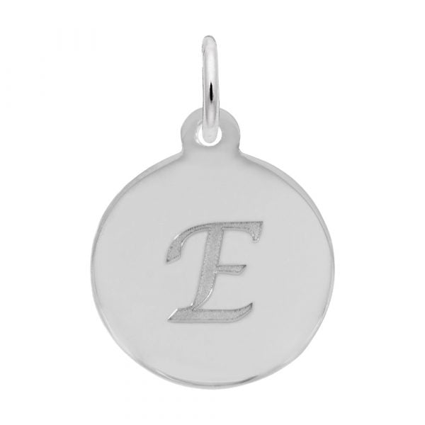 graziella Rembrandt Sterling Silver Script Letter "E" Initial