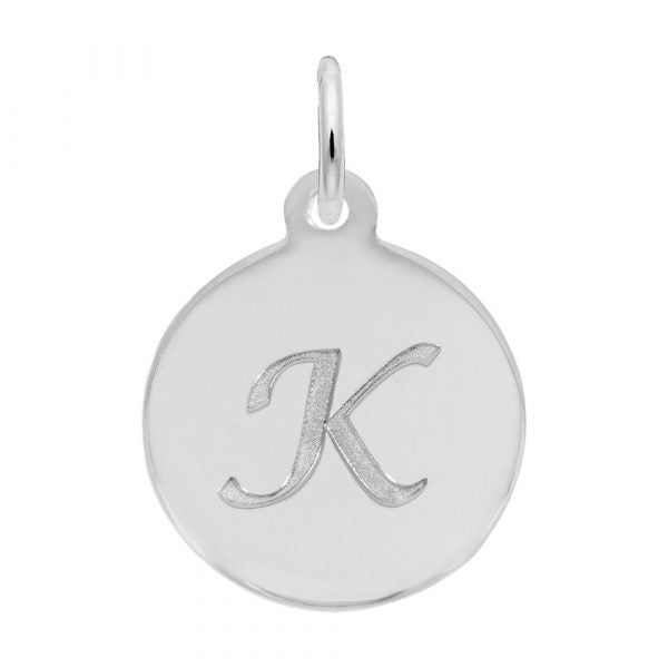 graziella Rembrandt Sterling Silver Script Letter "K" Initial