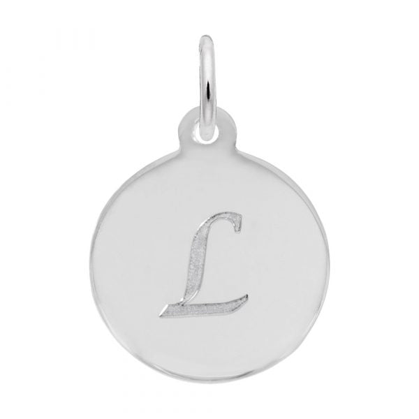 graziella Rembrandt Sterling Silver Script Letter "L" Initial