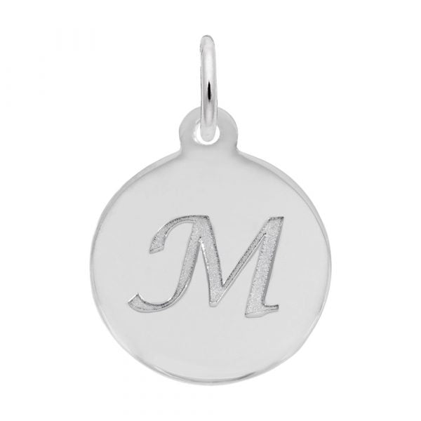 graziella Rembrandt Sterling Silver Script Letter "M" Initial