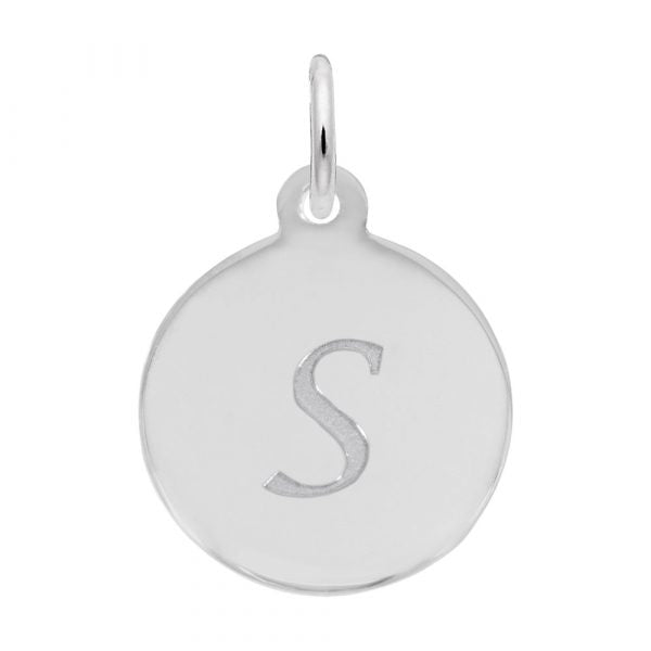 graziella Rembrandt Sterling Silver Script Letter "S" Initial