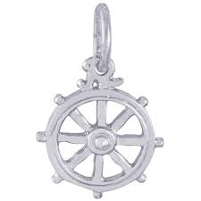 graziella Rembrandt Sterling Silver Ship's Wheel Charm