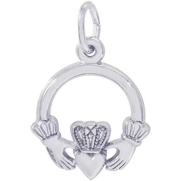 graziella Rembrandt Sterling Silver Small Claddagh Charm