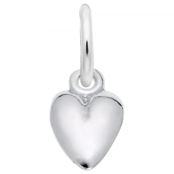 graziella Rembrandt Sterling Silver Small Puff Heart Charm