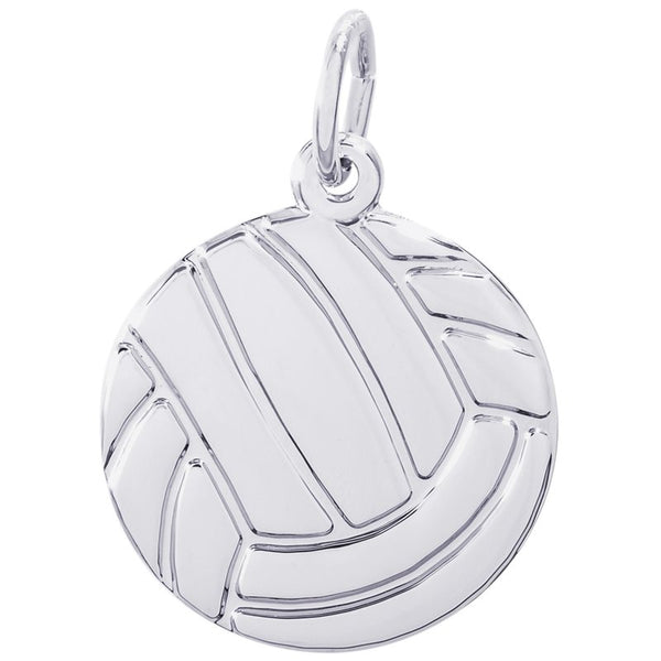 graziella Rembrandt Sterling Silver Volleyball Flat Charm