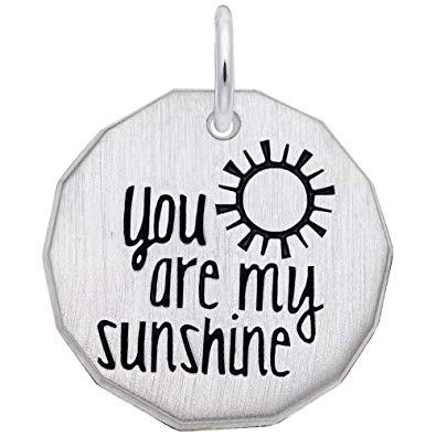 graziella Rembrandt Sterling Silver 'You Are My Sunshine' Charm