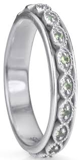 graziella Renew Meditation Ring Sterling Silver Peridot Size 7