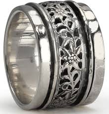 graziella Satori Meditation Ring. Sterling Silver. Size 7