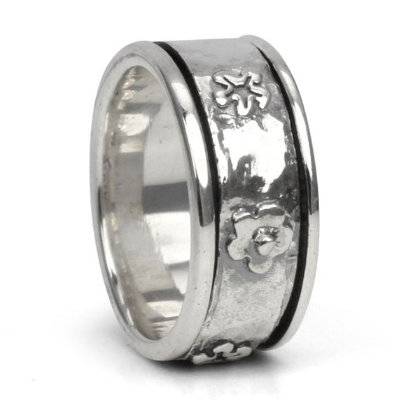 graziella Spirit Meditation Ring. Sterling Silver. Size 9