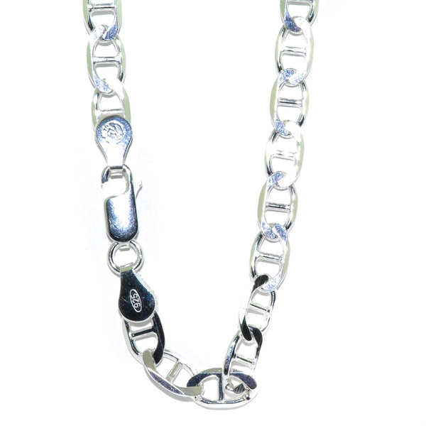 graziella Sterling Silver 20" 5.5mm Mariner Link Chain