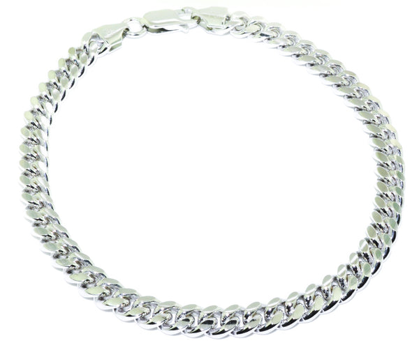 graziella Sterling Silver 9" 5MM Cuban Link Bracelet