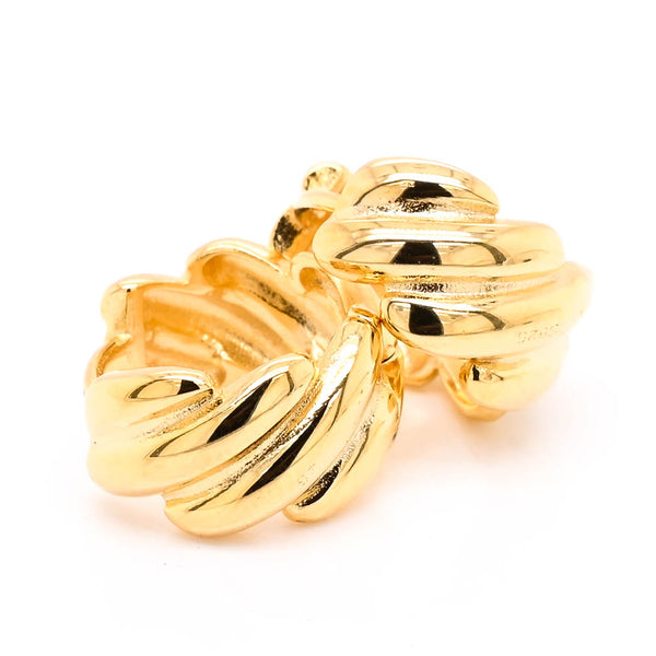 graziella Sterling silver Vermeil Gold 13x7mm Huggies Earrings