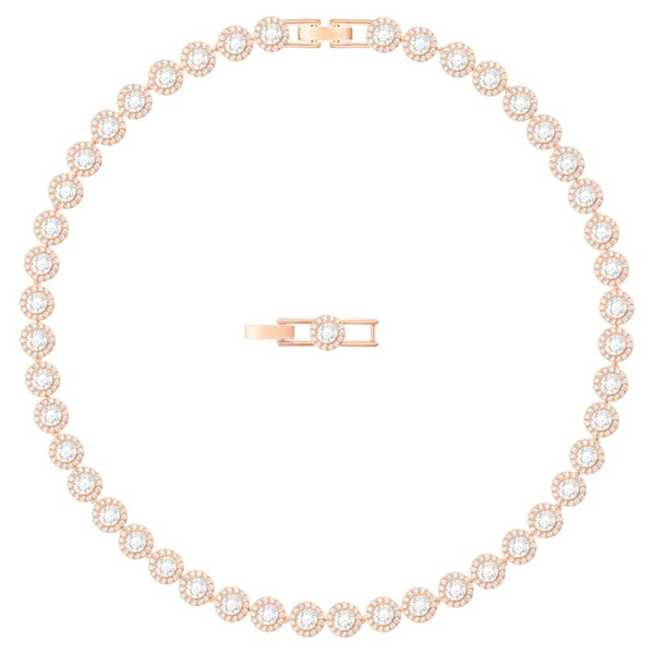 graziella Swarovski Angelic Rose Tone Plated NEcklace