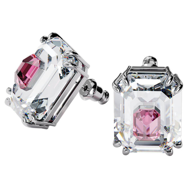 graziella Swarovski Chroma earrings Pink Rhodium plated