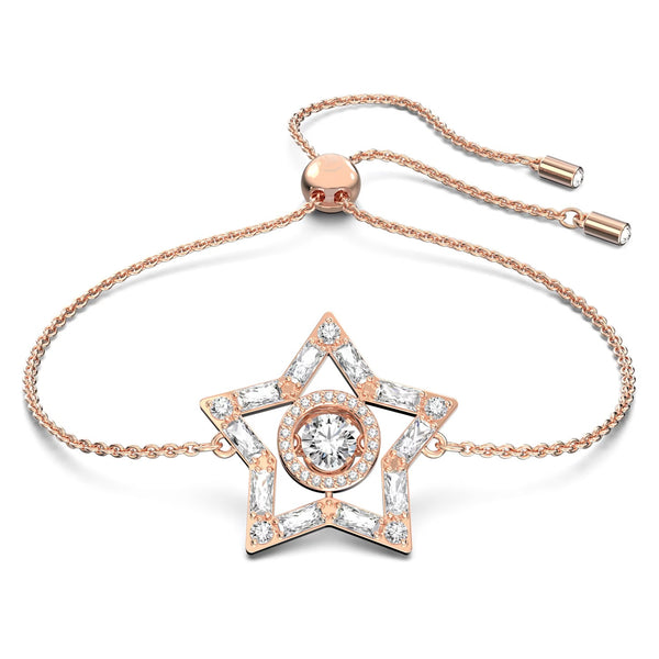 graziella Swarovski Stella bracelet Star White Rose gold-tone plated
