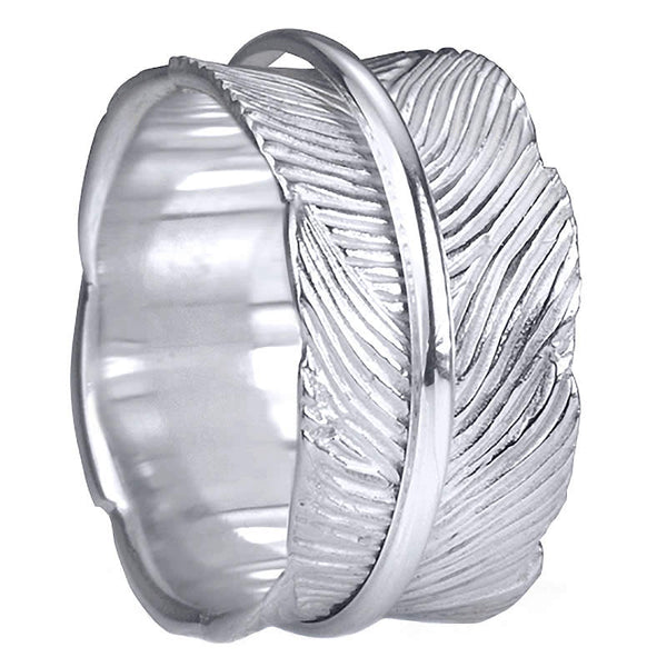 graziella "Terra" Meditation Ring- Sterling Silver Ring. Size 8