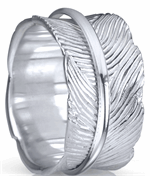 graziella Terra Meditation Ring. Sterling Silver. Size 7