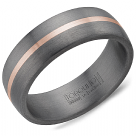 graziella Torque 14KT Rose Gold & Tantalum Wedding Band
