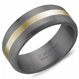 graziella Torque 14KT Yellow Gold & Tantalum Wedding Band