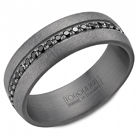 graziella Torque Tantalum 0.50 CTW Diamond Wedding Band