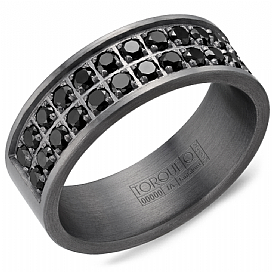 graziella Torque & Tantalum 1.59 CTW Diamond Wedding Band