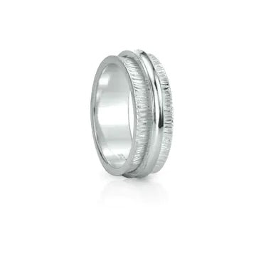 graziella "Treasure" Sterling Silver Meditation Ring. Size 8